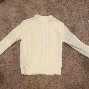 vintage cream sweater